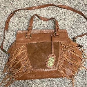 Badgley mischka leather purse